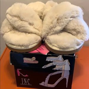 New! Plush INC Slippers (with box)